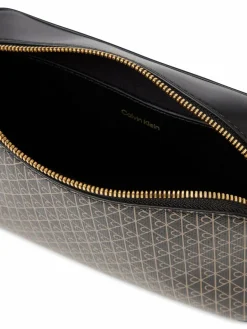 Calvin Klein Taschen & Rucksäcke<Damen Umhängetasche schwarz sand gemustert