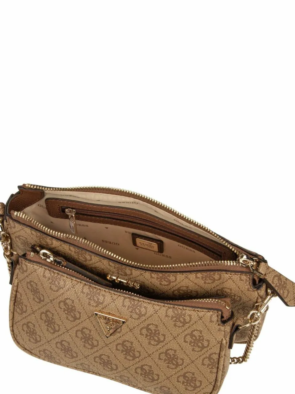 Damen GUESS Taschen & Rucksäcke>Damen Umhängetasche - Noelle II Double Pouch CB 72710 Logo