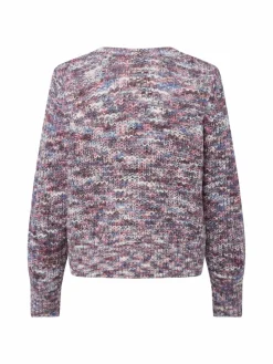 Vila Pullover & Strickjacken<Damen Wendepullover - VIDirma aubergine mehrfarbig meliert