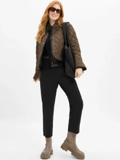 Marc Cain Sports Jacken & Westen<Damen Wende-Steppjacke lind oliv gemustert