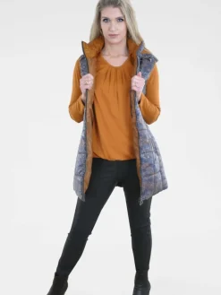 Navigazione Jacken & Westen<Damen Weste mehrfarbig bedruckt