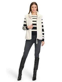 Betty & Co Jacken & Westen<Damen Weste ecru uni