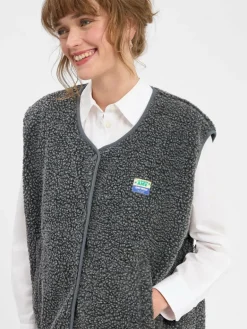 american vintage Jacken & Westen<Damen Weste - Hoktown anthrazit meliert