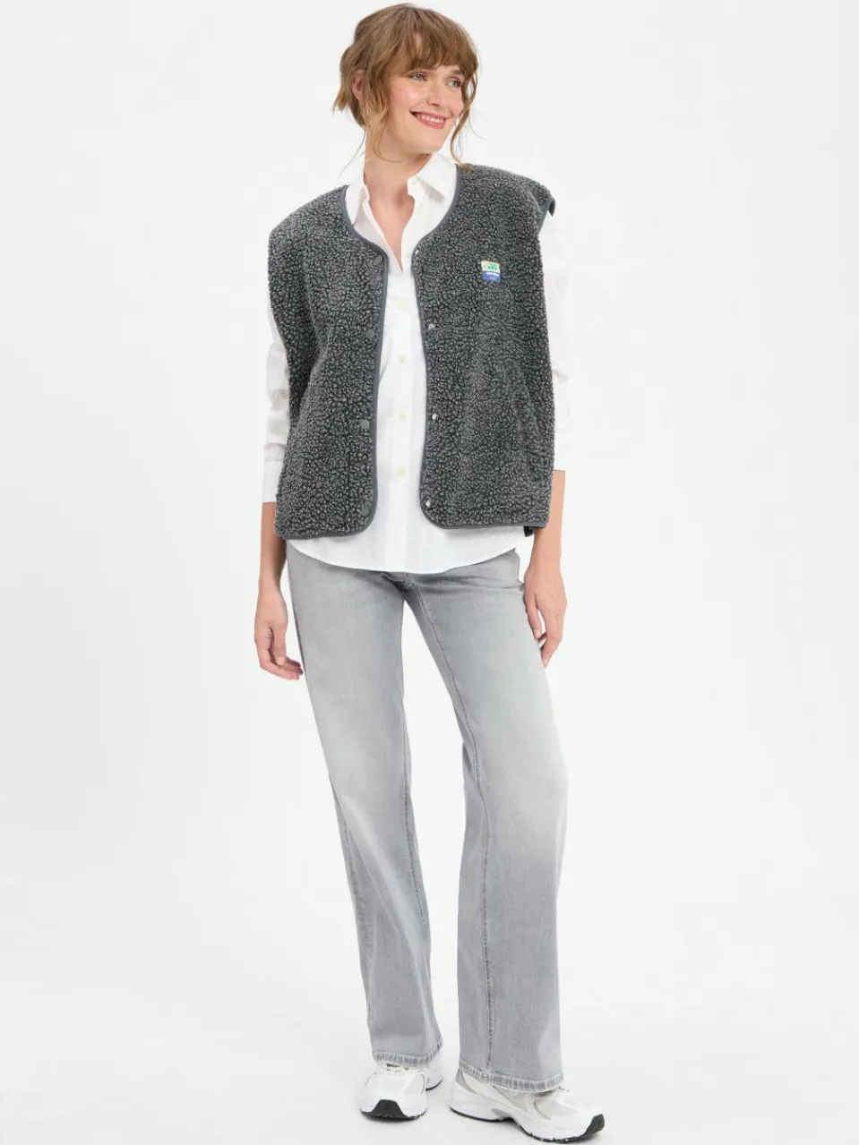 american vintage Jacken & Westen<Damen Weste - Hoktown anthrazit meliert