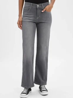 Angels Jeans|Hosen<Damen Wide Fit Jeans - Lara grau uni