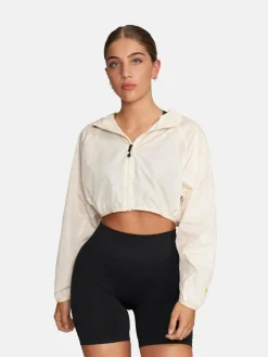 Gold's Gym Jacken & Westen<Damen Windjacke weiß uni