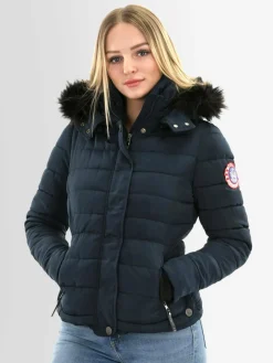 Navahoo Jacken & Westen<Damen Winterjacke - Chloe blau uni