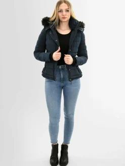 Navahoo Jacken & Westen<Damen Winterjacke - Chloe blau uni