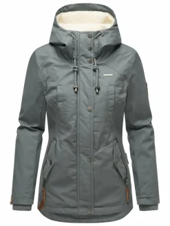 Marikoo Jacken & Westen<Damen Winterjacke - Bikoo blau uni
