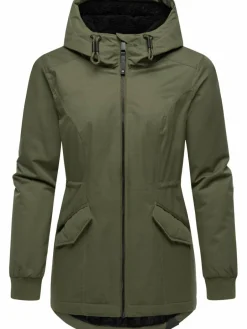 Ragwear Jacken & Westen<Damen Winterjacke - Dowey Warm Rain oliv uni
