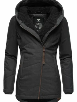 Ragwear Jacken & Westen<Damen Winterjacke - Gordon schwarz gemustert