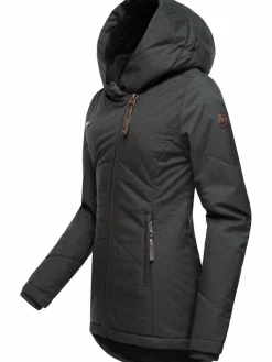 Ragwear Jacken & Westen<Damen Winterjacke - Gordon schwarz gemustert