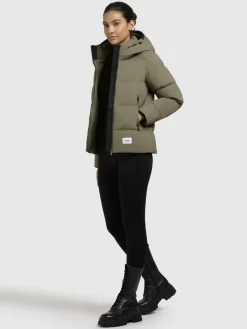 Khujo Jacken & Westen<Damen Winterjacke - Liev-YM grün uni