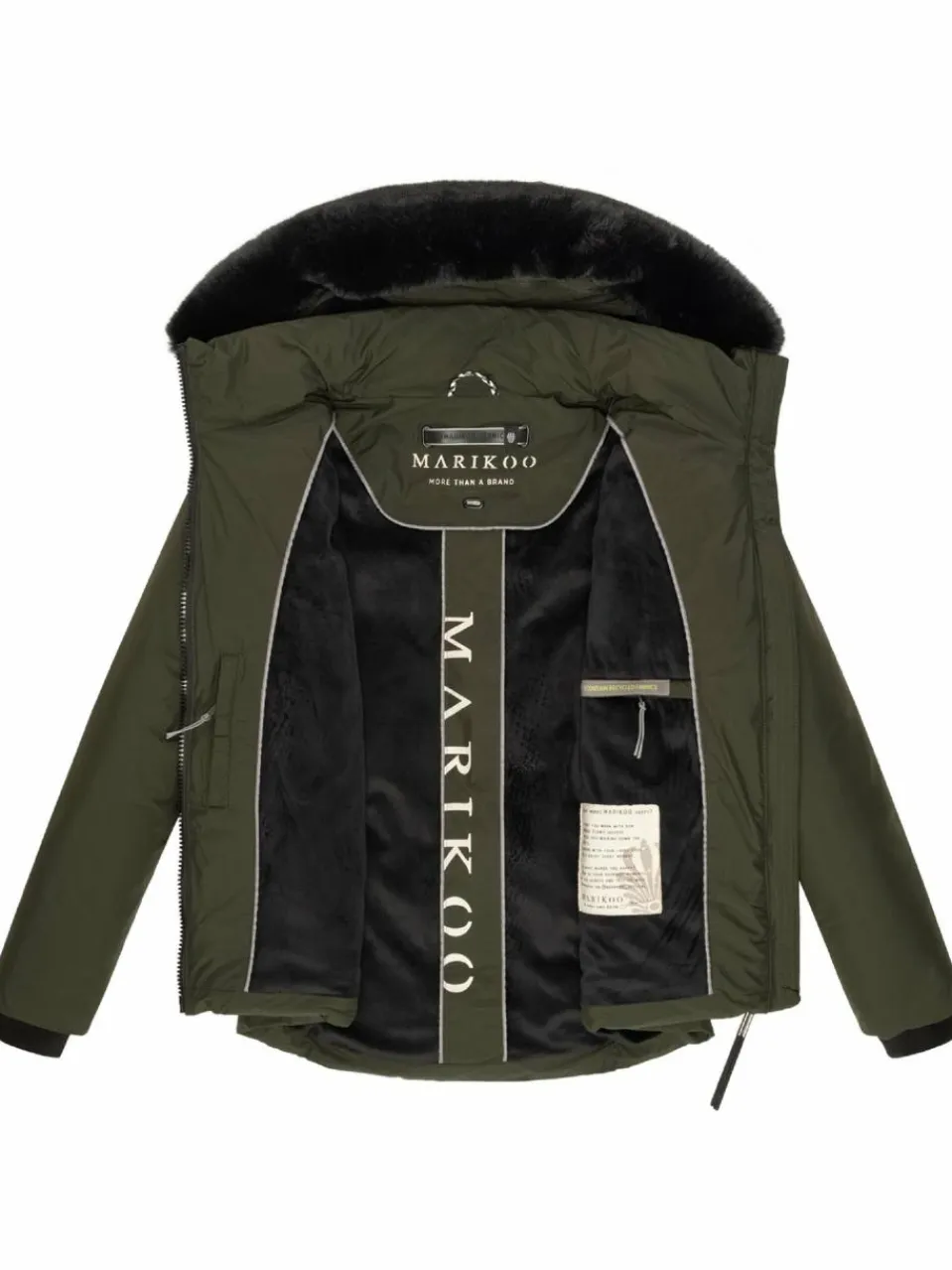 Marikoo Jacken & Westen<Damen Winterjacke - Morinaa XVI oliv uni