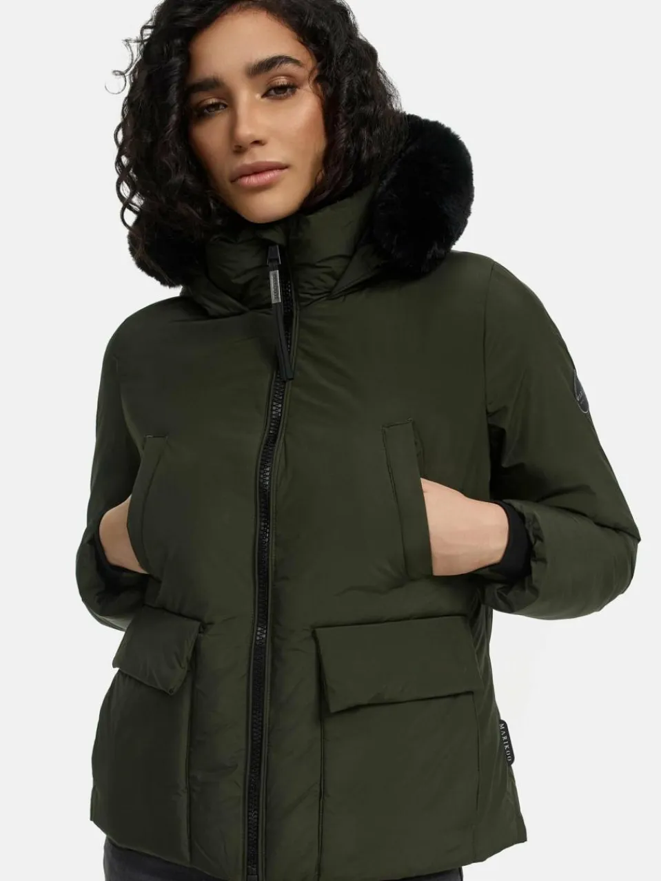 Marikoo Jacken & Westen<Damen Winterjacke - Morinaa XVI oliv uni