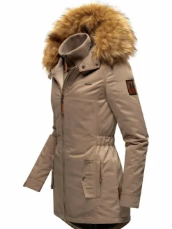 Marikoo Jacken & Westen<Damen Wintermantel - Sanakoo taupe uni