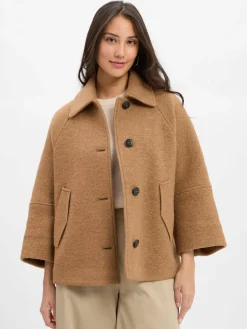 Fuchs Schmitt Jacken & Westen<Damen Wolljacke camel uni