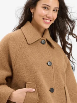 Fuchs Schmitt Jacken & Westen<Damen Wolljacke camel uni
