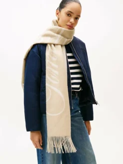 Tommy Hilfiger Schals & Tücher<Damen Wollschal beige ecru uni