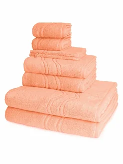 Ross Heimtextilien<Handtuchset 8-teilig - Cashmere feeling orange uni