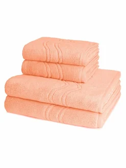 Ross Heimtextilien<Handtuchset 4-teilig - Cashmere feeling orange uni