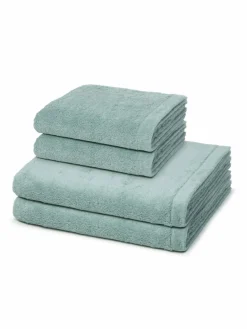 Cawö Heimtextilien<Handtuchset 2-teilig - Lifestyle grün uni