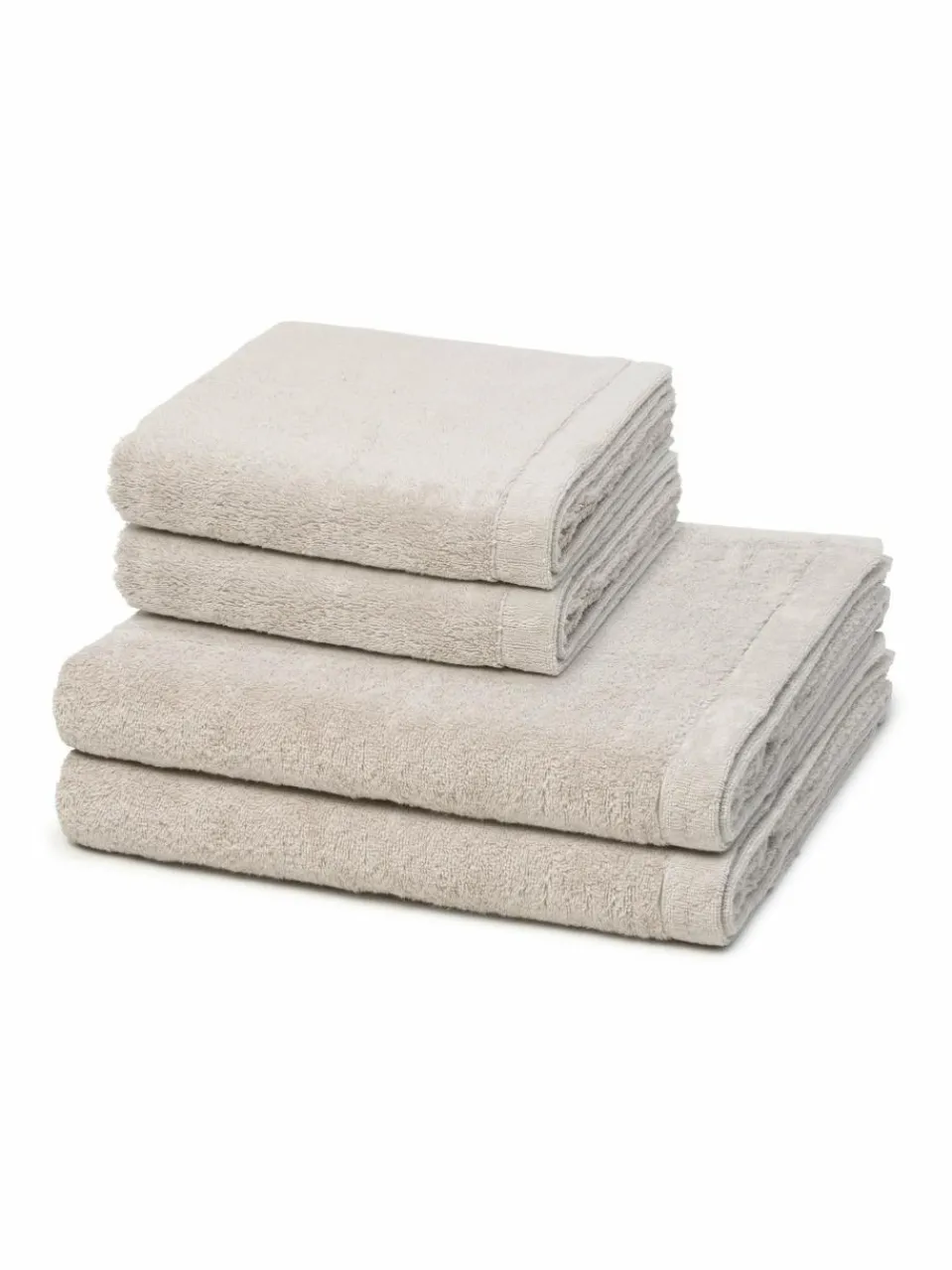 Cawö Heimtextilien<Handtuchset 2-teilig - Lifestyle beige uni