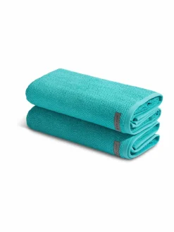 Ross Heimtextilien<Handtuchset 2-teilig - Selection Organic Cotton türkis uni