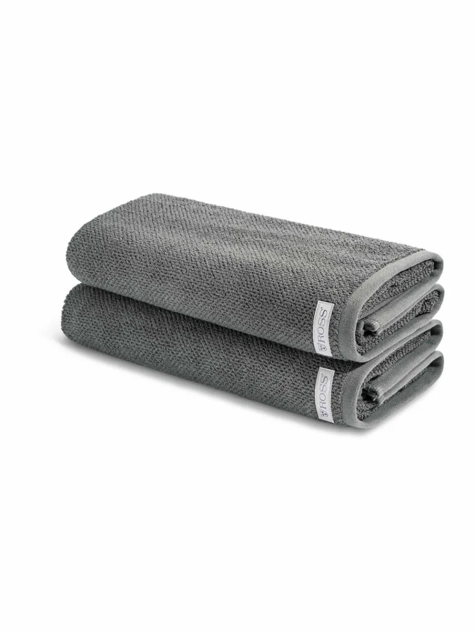 Ross Heimtextilien<Handtuchset 2-teilig - Selection Organic Cotton grau uni