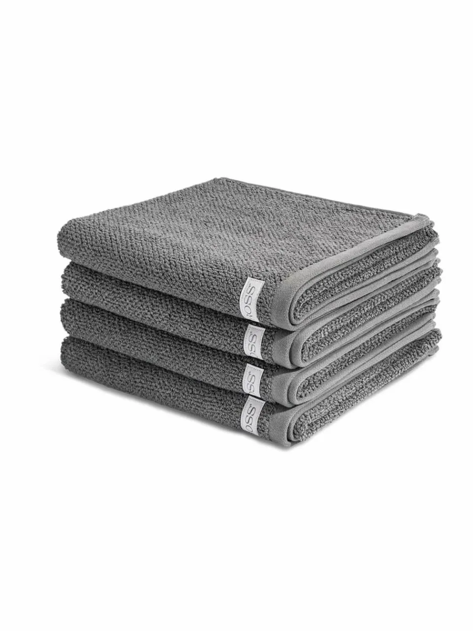 Ross Heimtextilien<Handtuchset 4-teilig - Selection Organic Cotton grau uni