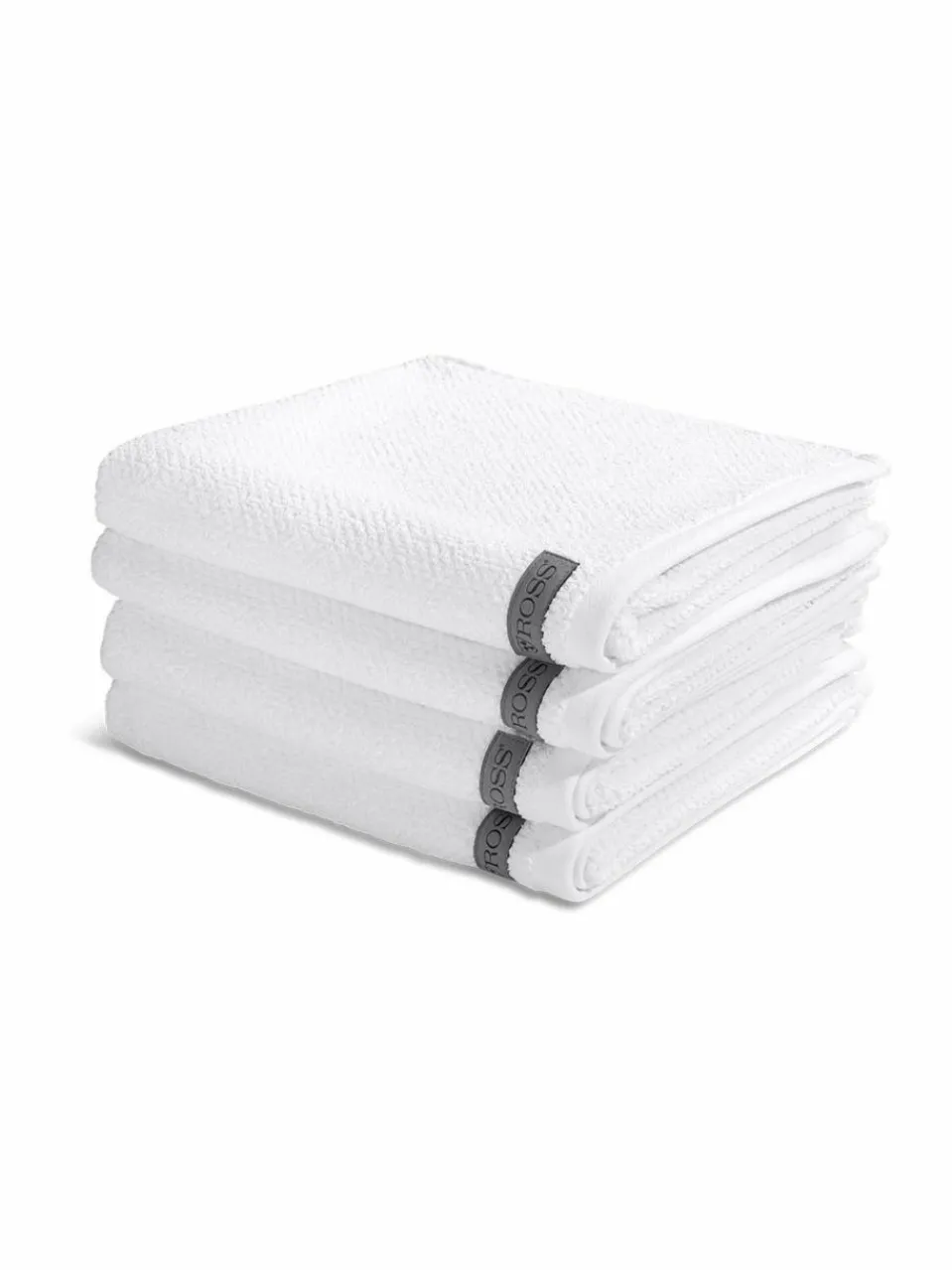 Ross Heimtextilien<Handtuchset 4-teilig - Selection Organic Cotton weiß uni