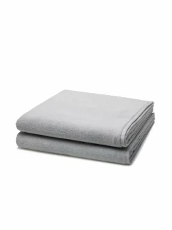 Ross Heimtextilien<Handtuchset 2-teilig - Sensual Skin hellgrau uni