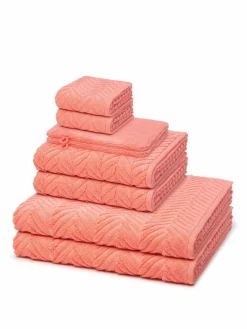 Ross Heimtextilien<Handtuchset 8-teilig - Sensual Skin orange uni