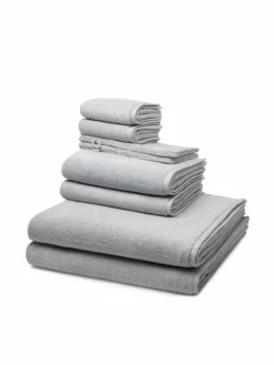Ross Heimtextilien<Handtuchset 8-teilig - Sensual Skin hellgrau uni