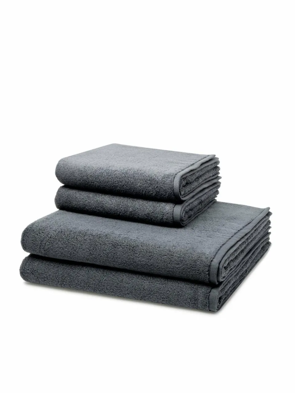 Ross Heimtextilien<Handtuchset 4-teilig - Sensual Skin grau uni