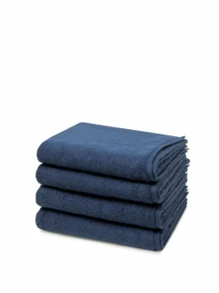 Ross Heimtextilien<Handtuchset 4-teilig - Sensual Skin blau uni