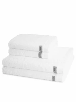 Ross Heimtextilien<Handtuchset 4-teilig - Sinfonie weiß uni