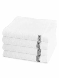 Ross Heimtextilien<Handtuchset 4-teilig - Sinfonie weiß uni