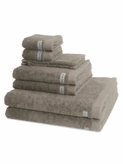 Ross Heimtextilien<Handtuchset 8-teilig - Sinfonie taupe uni