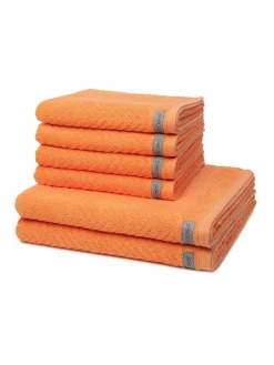 Ross Heimtextilien<Handtuchset 6-teilig - Smart orange uni