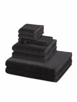 Vossen Heimtextilien<Handtuchset 8-teilig - Vegan Life grau uni