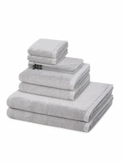 Vossen Heimtextilien<Handtuchset 8-teilig - Vegan Life hellgrau uni