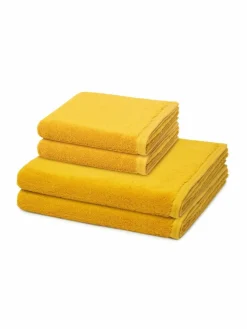 Vossen Heimtextilien<Handtuchset 2-teilig - Vegan Life gelb uni