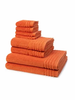 Vossen Heimtextilien<Handtuchset 8-teilig - Vienna Style Supersoft orange uni