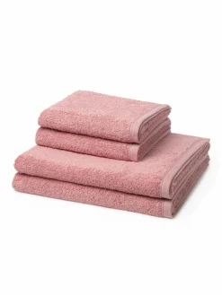 Ross Heimtextilien<Handtuchset 4-teilig - Vita rosa uni