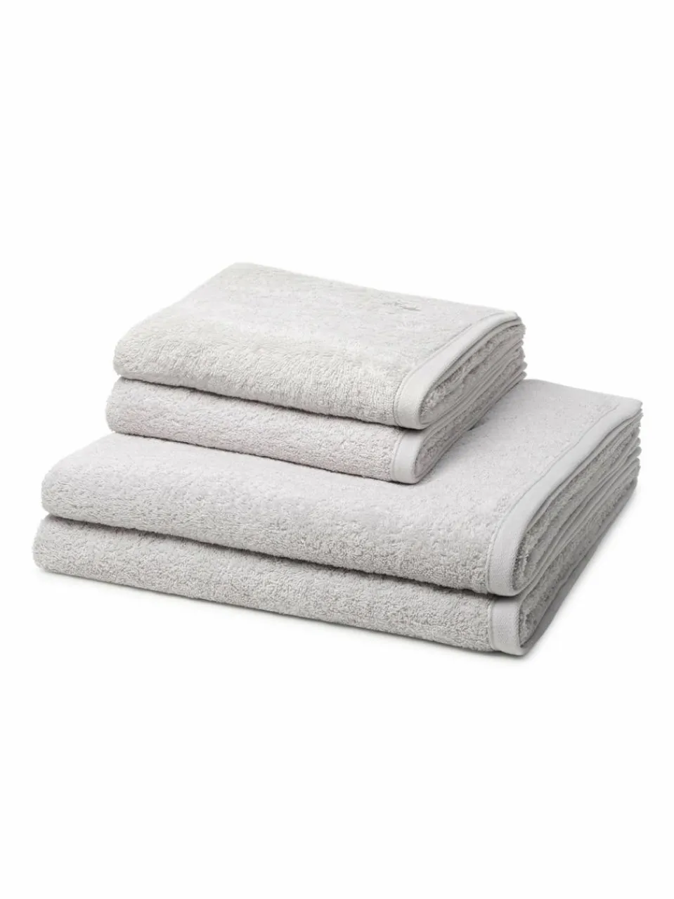 Ross Heimtextilien<Handtuchset 4-teilig - Vita hellgrau uni