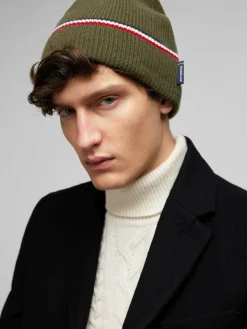 Daniel Hechter Mützen & Caps<Herren Accessoires - Strickmütze grün gestreift