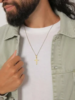 KUZZOI Schmuck<Herren Anhänger gold uni