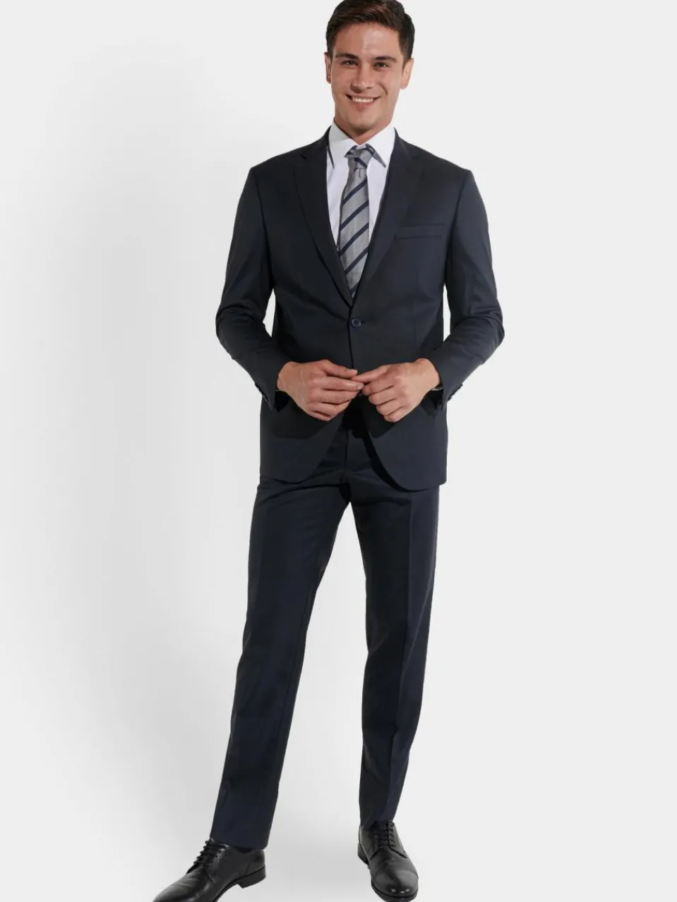 Steffen Klein Anzüge<Herren Anzug - REGULAR FIT marine uni