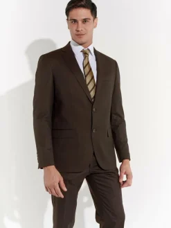 Steffen Klein Anzüge<Herren Anzug - REGULAR FIT braun uni